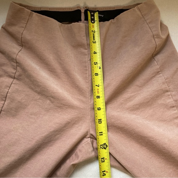 Theory Wome’s Pants Navalane Casual Velvet Strech Skinny Pink Size 8 - Picture 9 of 16